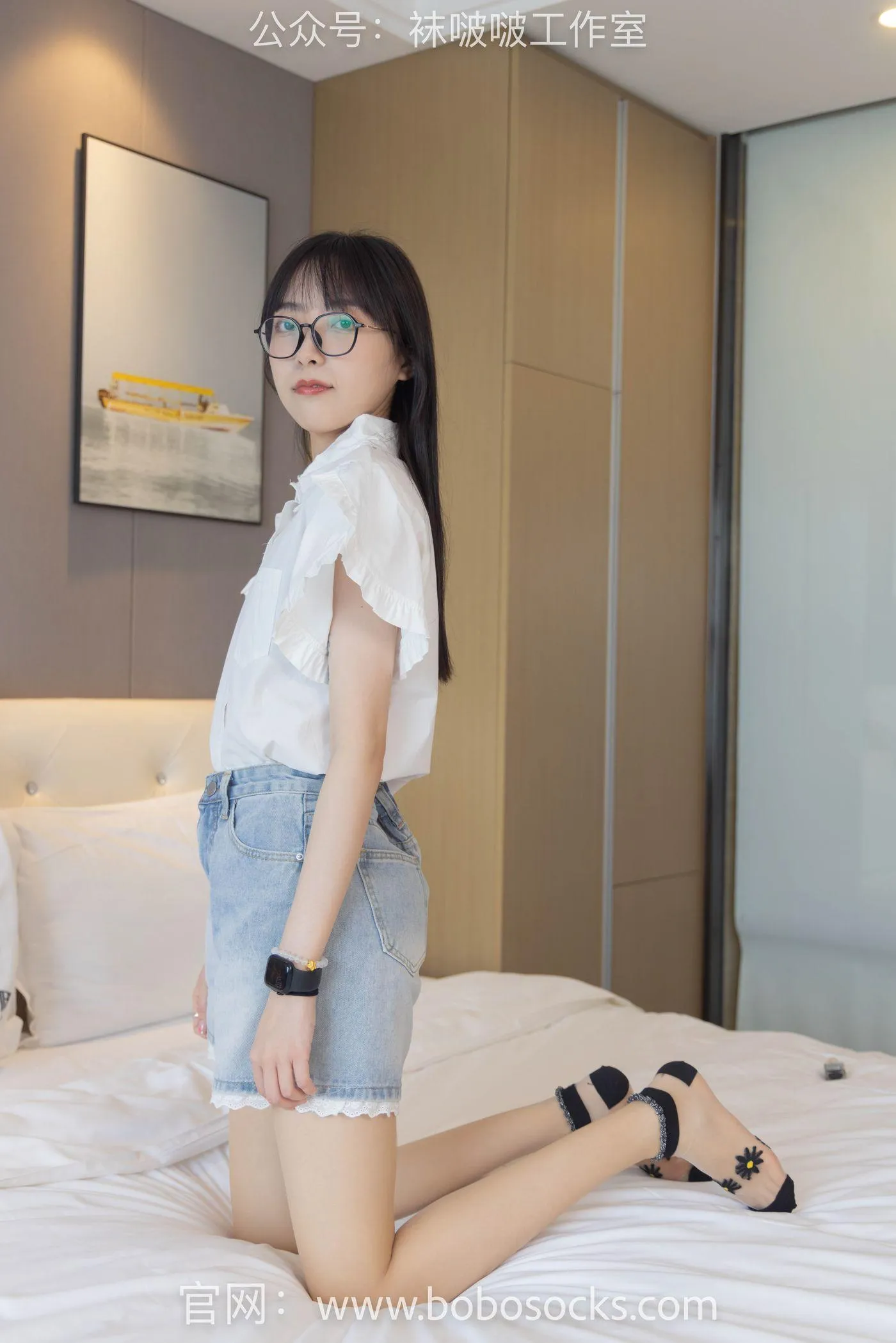 [BoBoSocks袜啵啵]NO.097 稚予-板鞋、玻璃丝短袜、肉丝 [140P]插图4